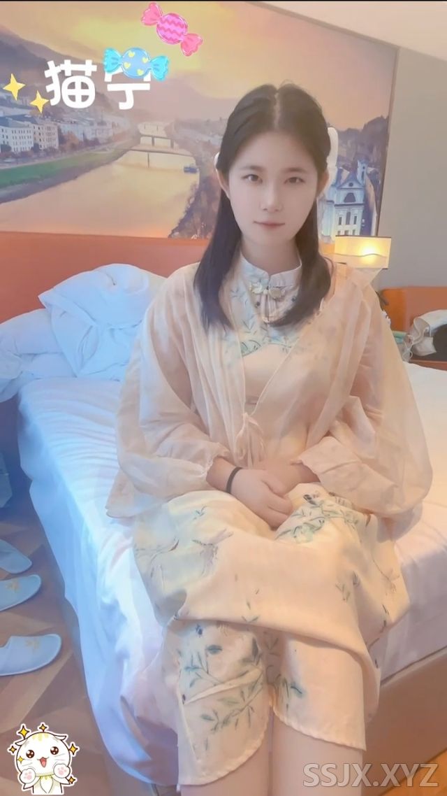 [1V/466M]猫宁 - 唯美汉服后入，美美的玲珑小脚足交 樱桃小嘴口交，美美的脸纤细的腰 超级嫩穴爽上天了